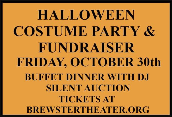 Brewster Theater Company Halloween Costume Party and Fundraiser, Friday October 30, 2026