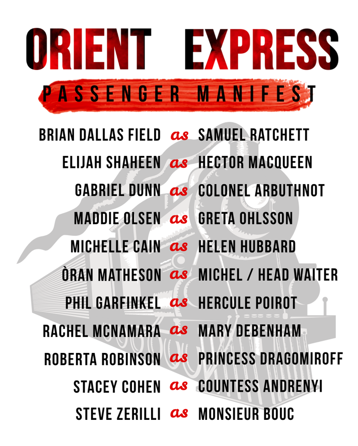 Murder on the Orient Express passenger manifest cast list