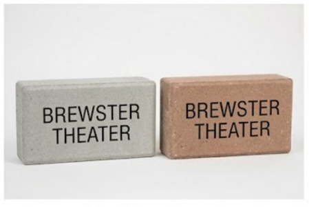 Brewster Theater engraved brick samples
